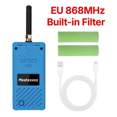 GAT562 30s LoRa Meshtastic Mesh NRF52840 SX1262 GPS para LoRaWAN IoT Node Meshcore Tela OLED de 1,3 Polegadas 30dBm 5000mAh 868MHz 2