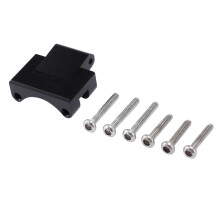 Aluminum Rear Axle Truss Upper Link Mount for Axial SCX24 C10 JLU Gladiator Bronco 1/24 RC Crawler Car Parts,Black