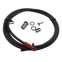 Mountain Bike Road Bicycle 2M Bromsslangsats för Formula R1 R1R RO RX T1 MEGA Tube Banjo Oil Needle Olive Set, RöD