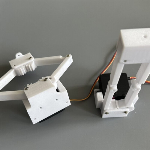 3D Printed Linear Actuator Lifter with for MG996R Servo, 9cm Stroke Electric Linear Push Rod 2