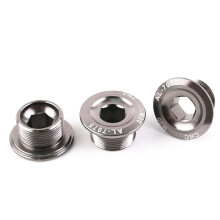 Lebycle 3Pcs Bicycle Cranks Cover Arm Bolt CNC-7075 MTB Crankset Fixing Bolt Screw for M4000 M590 M596 M661 XT,Titanium