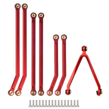 CNC High Clearance Chassis Link Rod Set per 1/24 RC Crawler Car Axial SCX24 AXI00005 Gladiator Upgrade Parts,1