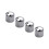 80x Guitar Dome Control Knobs for  Tele Replacement, Silver 1