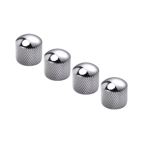 80x Guitar Dome Control Knobs for  Tele Replacement, Silver