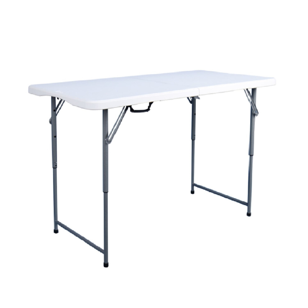 Oypla Heavy Duty Folding Catering Garden Trestle Table - 4Ft, White
