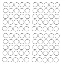 100x Metal 1.2 Inch Loose Leaf Rings Binder Keyrings For Scrapbooki