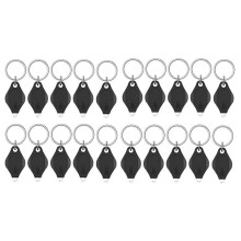 20Pack LED Keychain Light LED Keychain Light 12 Lumen for Outdoor Camping Hiking and Emergency Lighting Black
