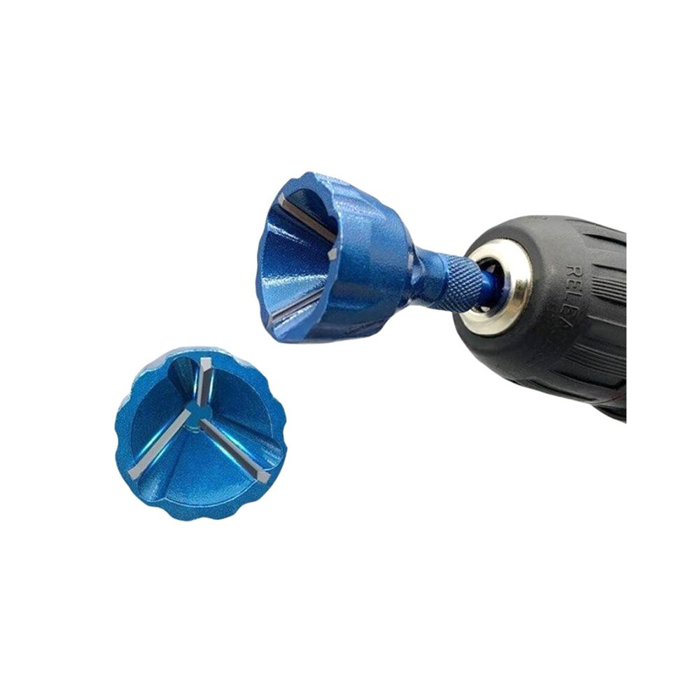Deburring External Chamfer Tool With Carbide Blades,Hex Shank Deburring Tool,Bolt Thread Repair With Quick Release Shank 4712931227864