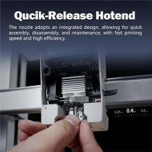Paquete de 4 Boquillas de 0,25/0,4/0,4/0,8 mm para Cabezal de Impresión para para Kobra X Hotend, con 4 Fundas de Silicona + 1 Cepillo para