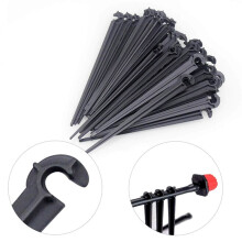 la Goutte D'Irrigation Les Enjeux de Soutien 1/4 Pouce Le Tuyau Flexible pour Légumes Les Jardins Parterres de Fleurs Les Herbs Gardens Noir 1000
