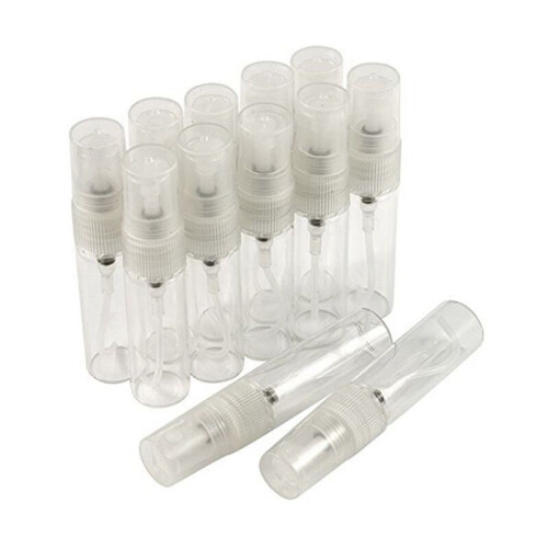 50Pcs  5Ml Glass Refillable Travel Perfume Empty Bottle Atomizer Pump Spray