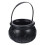 5X Black Cauldron Kettle Plastic Witch Kettle St Patricks Cauldron Wizard Witch Cauldron Decoration Candy Kettle Bucket 4