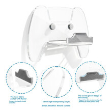 Game Controller Wall Mount Bracket Storage Rack for PS4 PS5 Gamepads Wall Mounted Stand Hanger Holder 1PCS