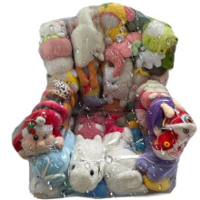 Bolsa para Guardar Peluches, Organizador de Juguetes Transparente con Cremallera, Organizador para Guardar Juguetes, para el Suelo, Dormitorio, L