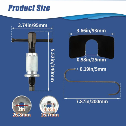 Brake Caliper Piston Rewind Tool Brake Piston Wind Back Tool,Upgraded Brake Caliper Compression Tool,Brake Caliper Wind 2