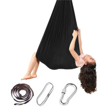 Snuggle Hammock - Elastischer Hängesessel mit Seilkarabiner, Leichte, Atmungsaktive Kuschelschaukel zum Entspannen