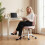 Homcom HOMCOM Armless Office Chair with Mesh Back, Pink 9