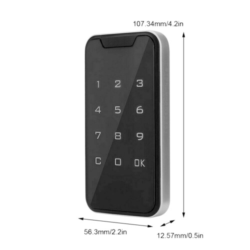 3X Electronic  Digital Electronic Door Lock Fingerprint Press Password Keyless Keypad 2