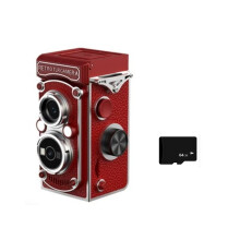 Appareil Photo Numérique Vintage avec Carte TF 64 Go, Flash, Double Objectif, 5 MP, Vidéo FHD 1080p, Vlogging, Appareil Photo Rétro Portable