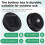 2 Pack Solar Lights Replacement Top Solar Panel Lantern Lid Lights , Lantern Light Replacement , Garden Patio Decor 4