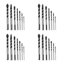 28x Tungsten Carbide Drill Bit Set for Porcelain Ceramic Tile, Concrete, Brick Wall, Glass, Mirrors, (3 4 5 6 8 10 12mm)