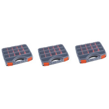 3X B-320 Portable Parts Box Screw Storage Box Metal Parts Hardware Screwdriver Vehicle Repair Hand Tool