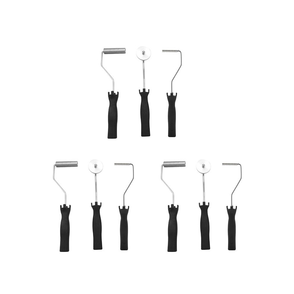 9Pcs Fiberglass Roller Kit Bubble Paddle Tool Laminating Roller Kit For Frp Mould 6032227011853