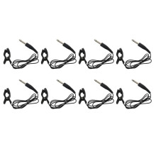 8X Black Universal Guitar Acoustic Clip Pickup Piezo Contact Microphone
