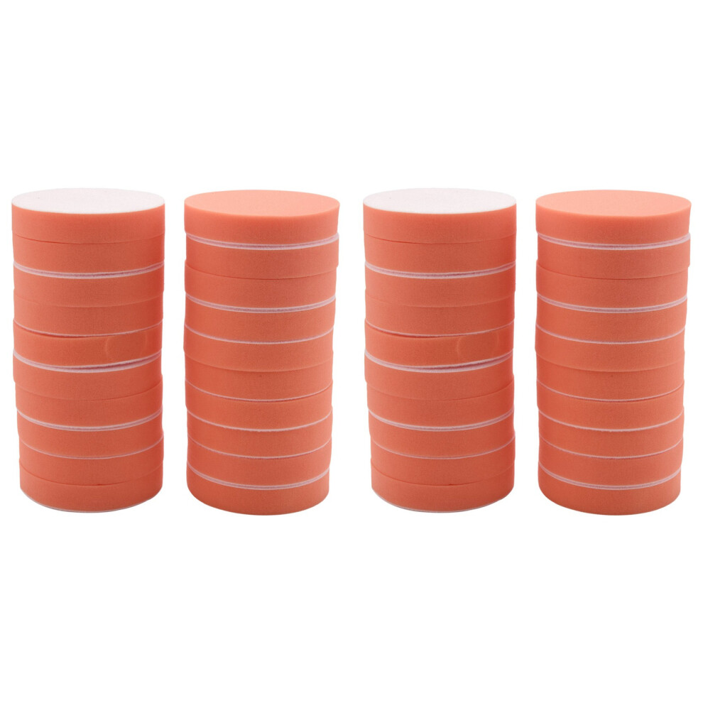 40Pcs 125Mm Gross Polishing Buffing Pads 5 Inch Flat Sponge Car Polisher Clean Waxing Auto Paint Maintenance Care Orange 4711646172117