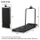 Black Folding Treadmill with Incline & LED Display 2