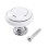 2 x Ceramic Door/Wardrobe/Cabinet/Cupboard Knob Handle Drawer White 6