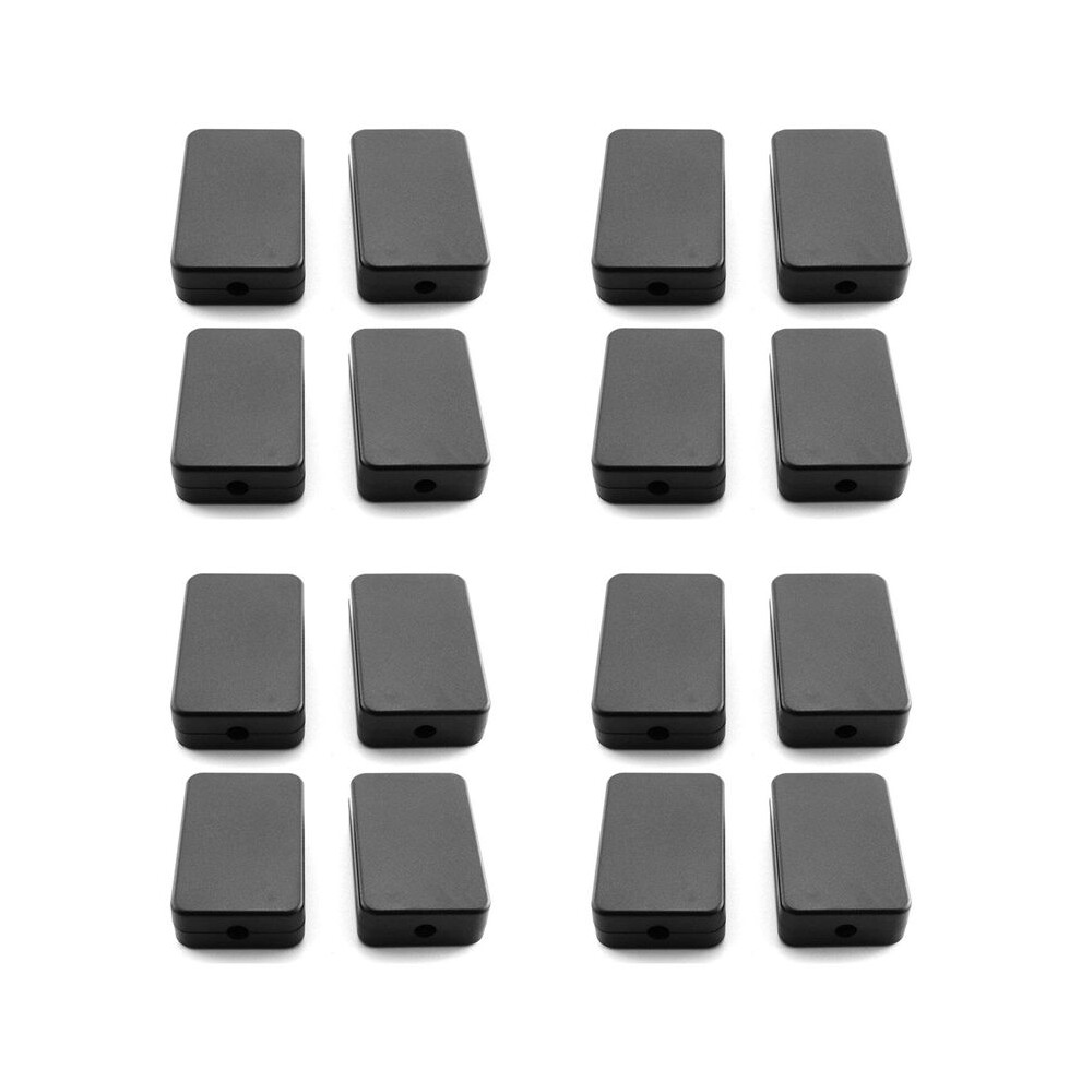 Electrical Junction Box 16Pcs Electric Plastic Black Waterproof Project Junction Case 2.16X1.38x0.59 Inches(55X35x15mm) 6031945929372