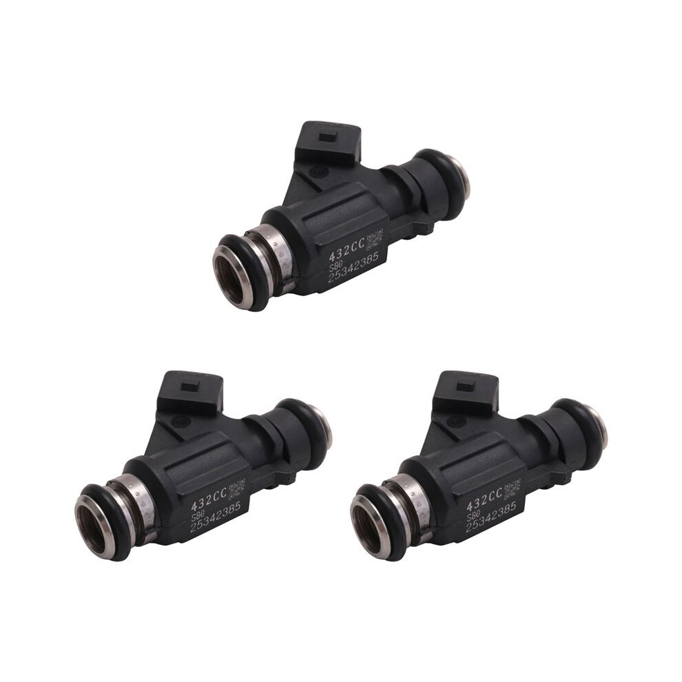 3X New Fuel Injector For 2002-2010 Mercury Marine Efi 4 Stroke 30, 40, 50, 60 Engines 25342385 93345842 4711139606051