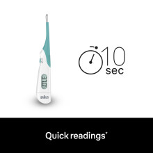 Braun High Speed Digital thermometer - Digital Stick for Multi-Site Usage - Orally, Rectally or Underarm - Baby and Infant Friendly - #1 Brand among