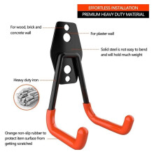 5PCS Wall Mounted Heavy Duty Metal Hooks Garage Bike Hooks Set Non Slip Storage Racks for Garden Tools and Home S