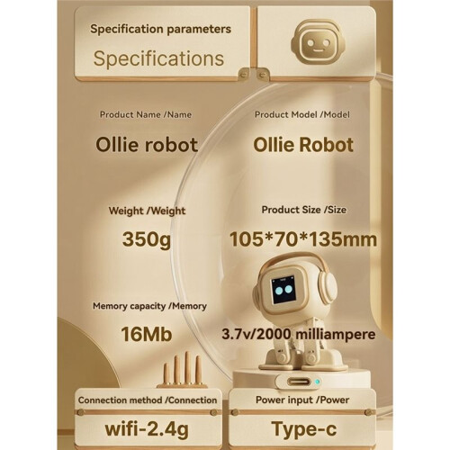 EMO Robot Singing Dancing AI Chatbot Robot  Emotion Perception  Display Touch Interaction AI Companionship Pet 2