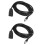 2X High Quality Black 10 Pin 3.5 mm Jack Socket Car USB AUX IN Adapter Cable for  E39 E53 BM54 X5 E46 1