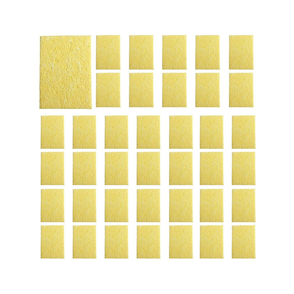200Pcs Soldering Iron Solder Tip Welding Cleaning Sponge Soldering Iron Sponge Pad Replacement Sponges Cleaning Pads 4713773860424