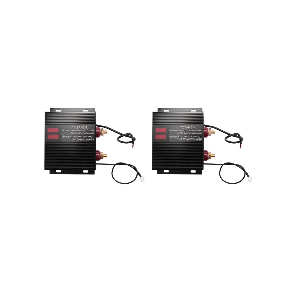 2X 150 Amp Dual Battery Isolator Universal 12V/24V Voltage Sensitive Relay For Atv, Utv, Rv, Truck 4712796242255