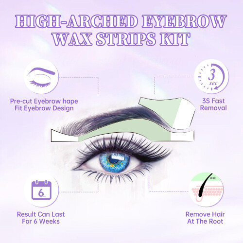 Beauty7 Eyebrow Waxing Strips, High-arched Form Eyebrow Strips 2