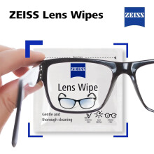 ZEISS Lens Wipes, Lens Cleaner for Glasses, Cameras & Binoculars,Individually Packed Single Use Disposable Cloths in Sachets, for Handy and Portable