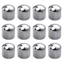 12 Boutons de Contrôle de DôMe de Guitare pour Le Remplacement de Tele, Argent