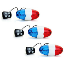 3X Bicycle Bell 6 LED 4 Tono de Bocina Luz LED Sirena Electronica de Bicicletas Campanas para Ninos Accesorios de Bicicletas