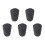 5X Rubber Clarinet Saxophone Mouthpiece Cap Protect Delicate Tip Black 1