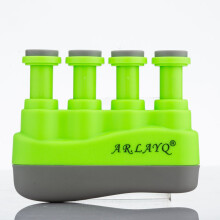 (Green)Portable Indoor Outdoor Guitar Piano Hand Finger Exerciser Trainer Grip