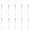 10X Stainless Stahl Doppelseitenmaßlineal 60cm, Silber 1