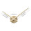 2X 3D Clock Hands,DIY Large Clock Movement Mechanism Needles,Wall Accessories Part Replacement,Gold 1