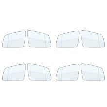 8x Right+Left Side Rearview Mirror Glass Len 2128100521 2128100621 for - A B C E S GLA GLK Class W204 W212