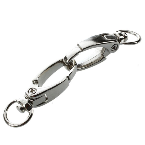 50 Pcs D Swivel Trigger Clips Hooks Metal Key Ring Lobster Clasps