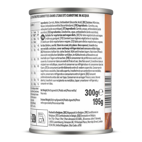 by Amazon Baby Carrots in Water, 300g 1